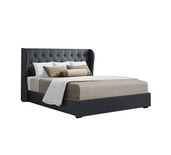 Ilona Queen Charcoal Gas Lift Bed Frame