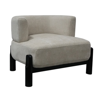 Rimona Latte Chenille Accent Chair