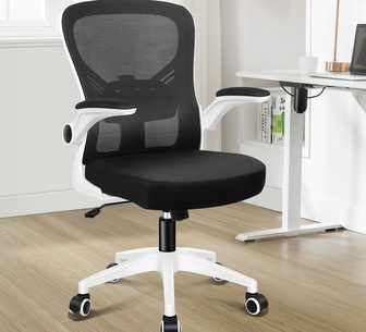 Zingus Black & White Mesh Office Chair