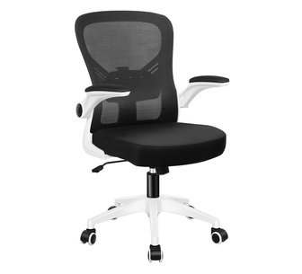 Zingus Black & White Mesh Office Chair