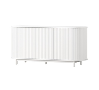 Inverly 3 Door White Buffet