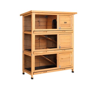 Hirano Brown 3 Layer Wooden Pet Enclosure