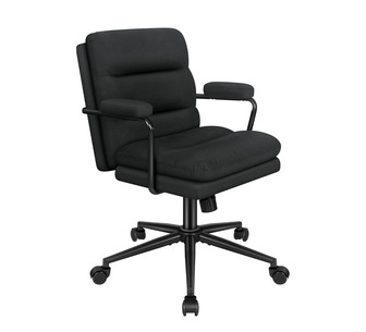 Irvin Black Fabric Office Chair