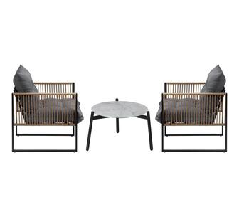Ishana 3 Piece Outdoor Lounge Set