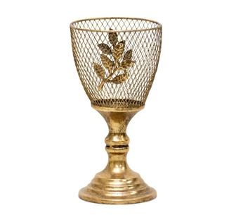 Isolyn Gold Metal Candleholder