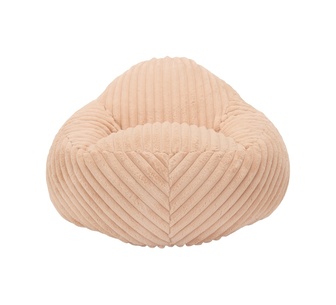 Isolux L-Shape Camel Faux Fur Compressed Sofa