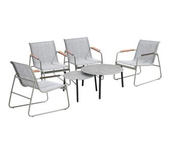 Iven 4 Seater Outdoor Lounge Grey