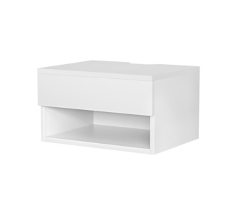 Izza White Bedside Table