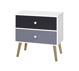 Jacmel Multicolour Bedside Table