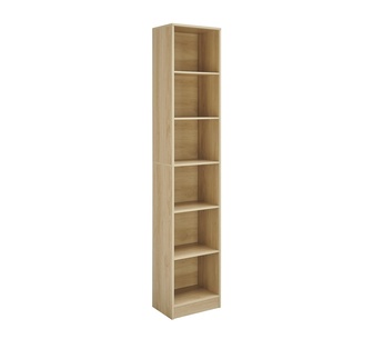 Jaxen 6 Tier Oak Bookshelf