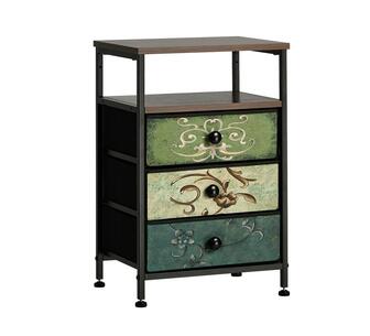 Set of 2 Jellybean 3 Drawer Multicolour Bedside Tables