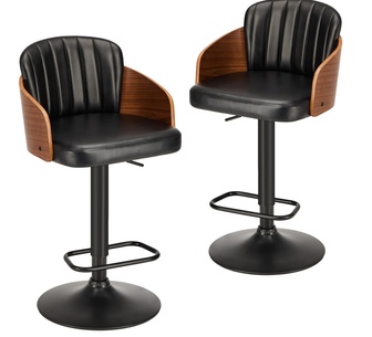 Jello 4 Piece Leather Swivel Bar Stool
