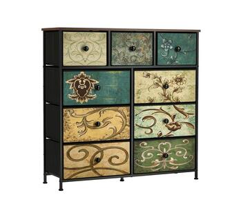 Jellybean Multicolour Chest of 9 Drawers