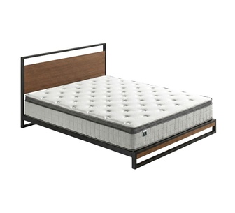 Jessica Brown Bed Frame & Napa King Mattress Package