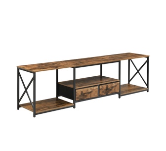 Jigs Rectangle Rustic Brown TV Console Table