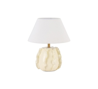 Wajid Cream Ceramic Table Lamp