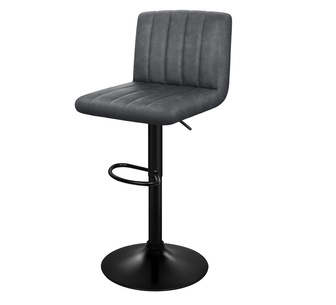 Set of 4 Jocelin Grey Swivel Bar Stools
