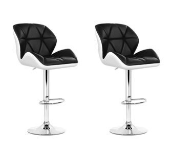 Set of 2 Joelito White Bar Stools