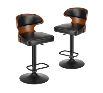Jolo 2 Piece Leather Swivel Bar Stool