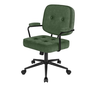 Jolyn Green Chenille Office Chair