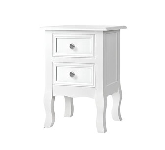 Jovely White Bedside Table