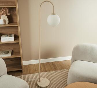 Jovann 155cm Beige Floor Lamp