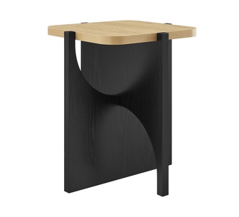 Joya Side Table Black/Oak