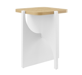 Joya Side Table White/Oak