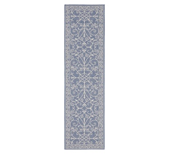 Judie 400x80cm Blue Runner Rug