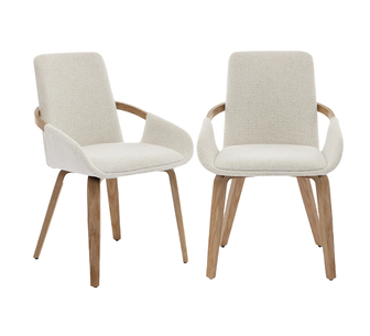 Juno Set of 2 Dining Chairs Beige