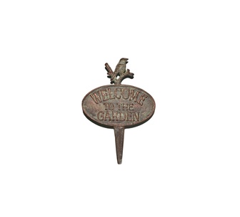 Kailani Metal Iron Welcome Garden Stake