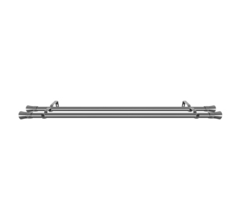 Kallie Metal Double Curtain Rod Satin Nickel