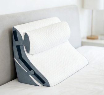 Kamara 3-in-1 Adjustable White Memory Foam Wedge Pillow