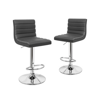 Set of 2 Kariz Grey Bar Stools