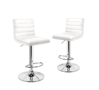 Set of 2 Kariz White Bar Stools