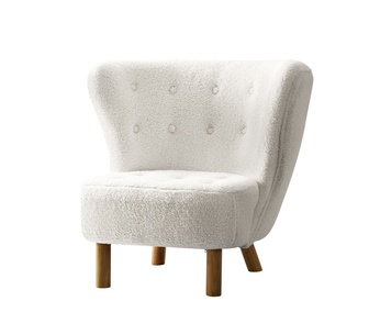Kavi White Accent Chair
