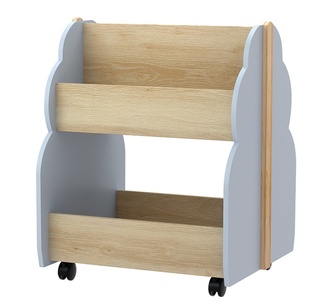 Kayven Kids Toy Box Bookshelf Storage Grey