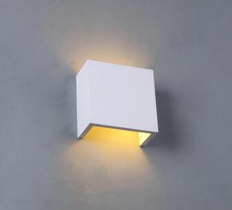 Keena White 1lt Plaster Wall Sconce