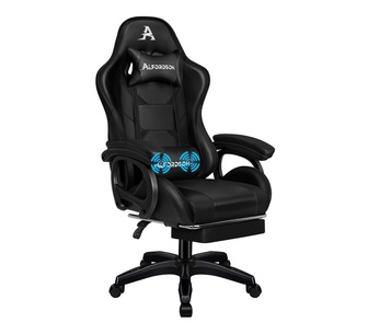 Kenton Massage Gaming Office Chair with LED Black