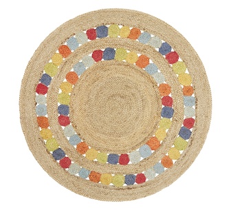 Keona 240x240cm Multicolour Round Rug