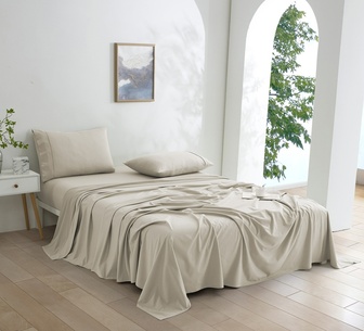 Dreamaker Double Stone Micro Flannel Sheet Set