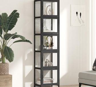 Kovo Display Cabinet 5 Tier Black