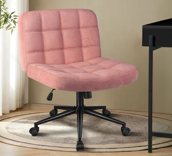 Kieno Chenille Pink Office Chair