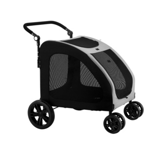 Kion 91x81x121cm 4 Wheels Black Pet Stroller Travel Carrier