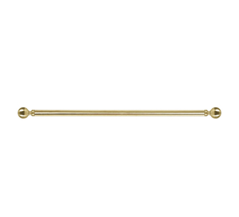 Kirkby Metal Curtain Pole Rod Set Brass