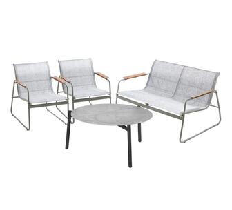 Kistler 4 Seater Outdoor Lounge Grey