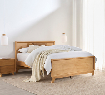 KALLARA BED QUEEN OAK