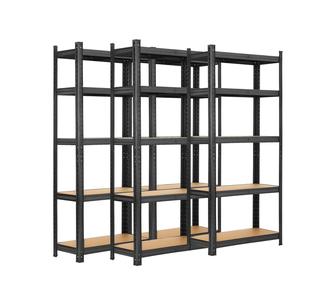 Knox 1.5m Warehouse Garage Shelving Black Set of 4