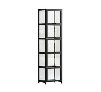 Kovo 5 Tier Black Display Cabinet