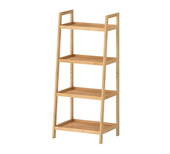 Korina 4 Tier Natural Bookshelf